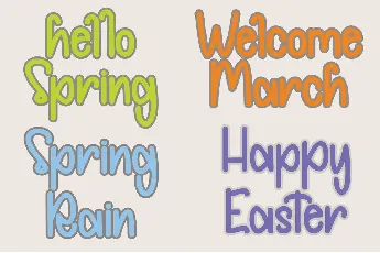 Simply Spring - PERSONALUSE font