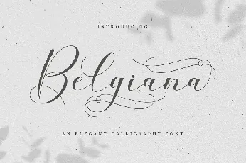 Belgiana Script font