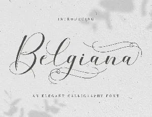 Belgiana Script font