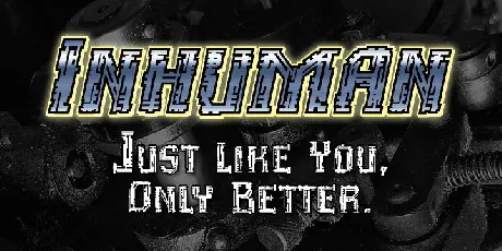 Inhuman BB font