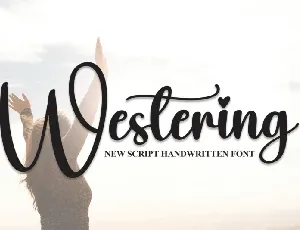 Westering Script font