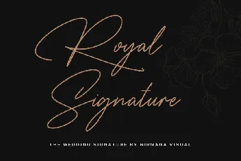 The Wedding Signature font