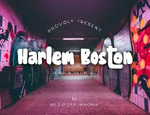 Harlem Boston Display font