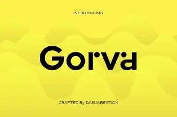 Gorva Sans Serif font