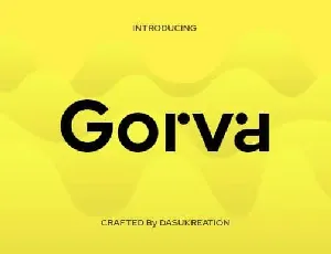 Gorva Sans Serif font