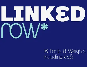 Linked Now font