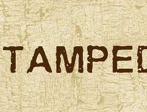 Stamped! font