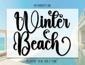 Winter Beach font