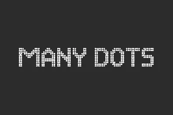 Many Dots font