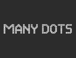 Many Dots font