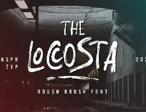 The Loccosta Brush font