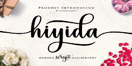 Hiyida Script font