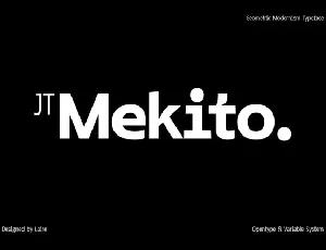 JT Mekito font