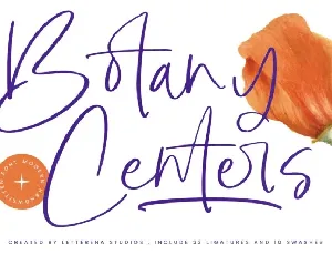 Botany Centers font