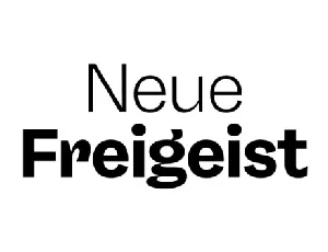 Neue Freigeist Family font