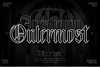 Avestrava Outermost font