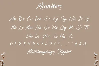 Mumblers Demo font