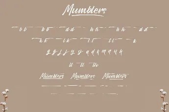 Mumblers Demo font