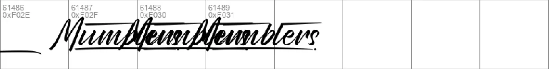 Mumblers Demo font