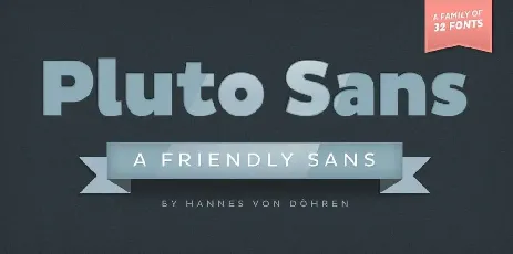 Pluto Sans font