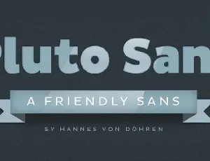 Pluto Sans font