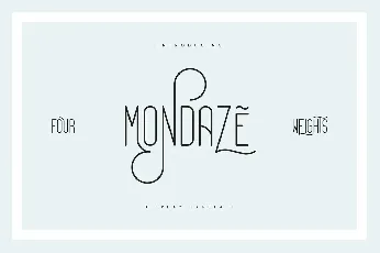 Mondaze font