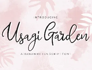 Usagi Garden font