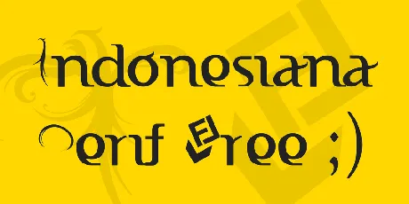 Indonesiana Serif Free ;) font