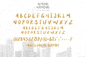 Almond Woning font