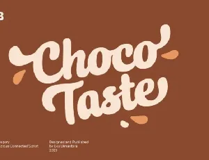 Choco Taste font