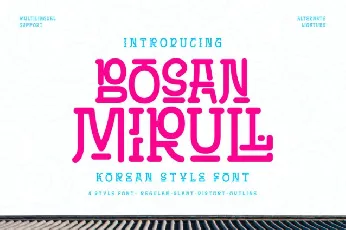 Bosan Mirull font