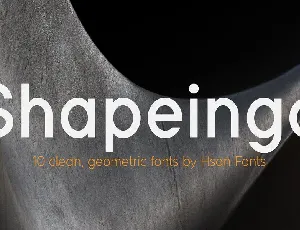 Shapeingo font