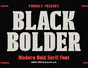 Black Bolder font