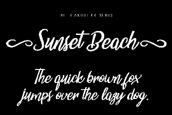 Sunset Beach Free Download font