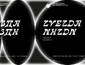 Zvezda NHZDN font