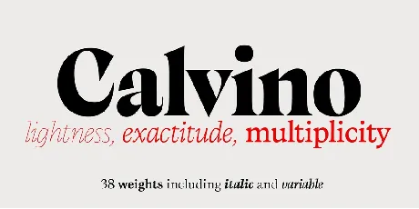 Calvino font