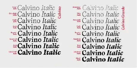 Calvino font