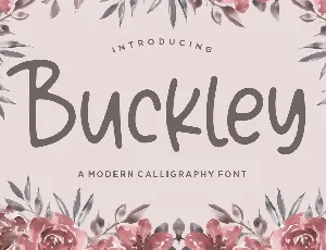 Buckley font