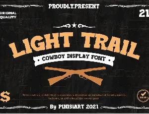 Light-Trail font