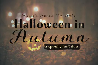 Halloween in Autumn font