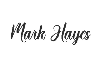 Mark Hayes Demo font