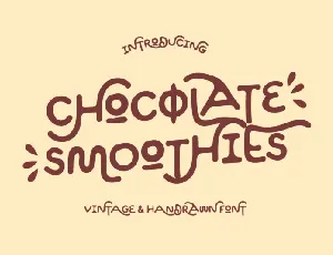 Chocolate Smoothies font