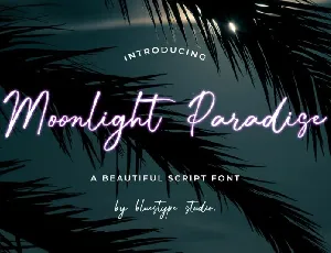 Moonlight Paradise font