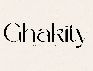 Ghakity font