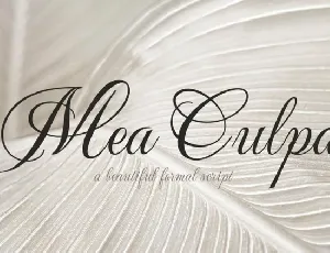 Mea Culpa font