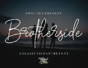 Brotherside Signature font