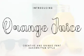 Orange Juice Script font