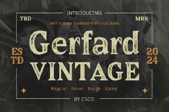 Gerfard Vintage font