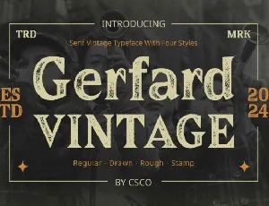 Gerfard Vintage font