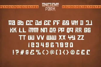 Ancient Park font